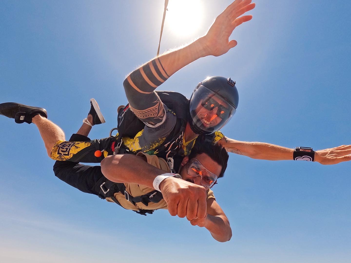 Free fall with instructor