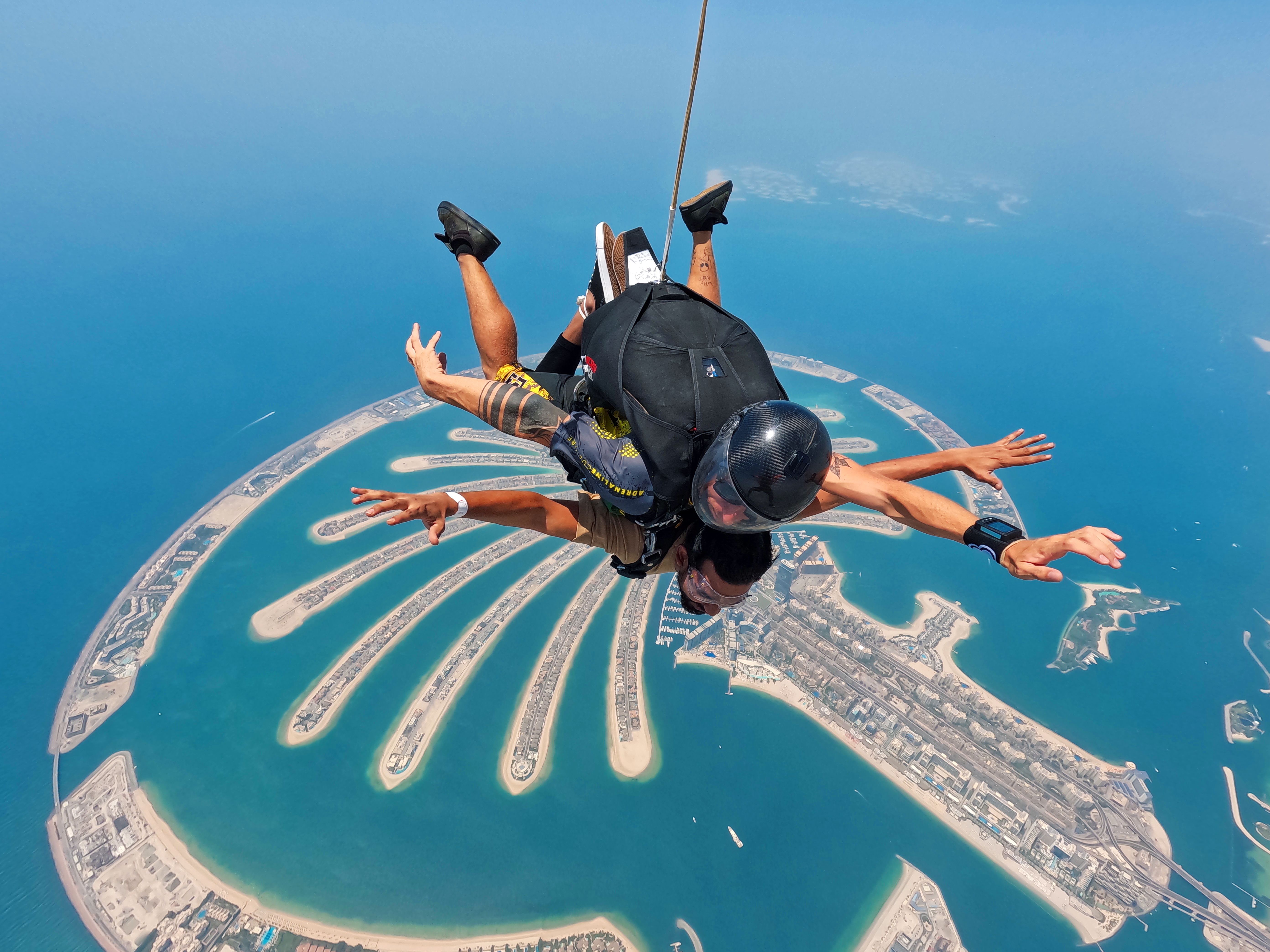 Aerial view of Dubai Palm Islands